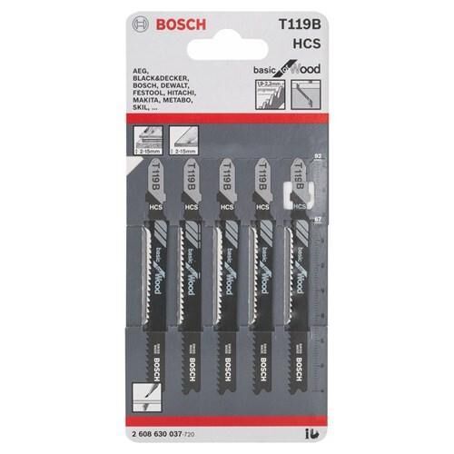 Bosch T119B Ahşap Dekupaj Testere 5 Parça