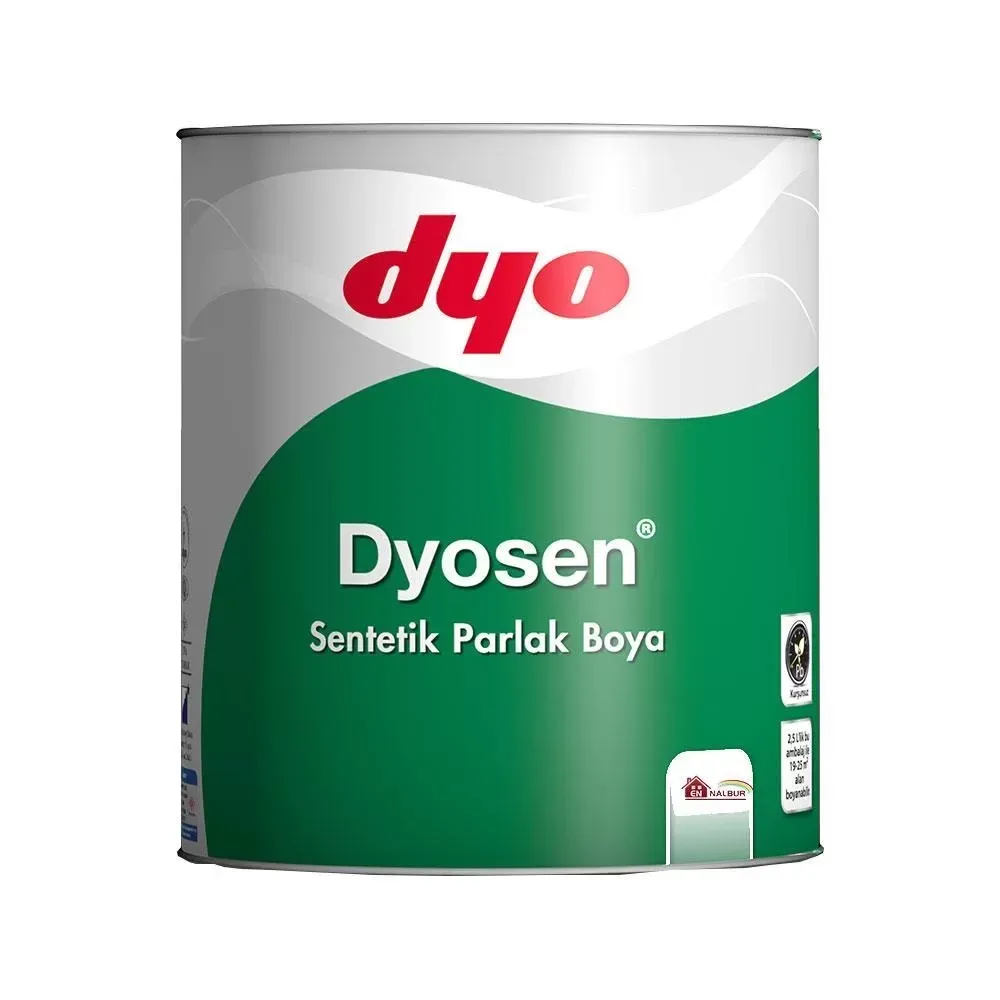 Dyosen Sentetik Parlak Boya 2,5 LT Siyah