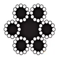 Ennalbur Çelik Halat 6 mm 10 Metre (6X12+7 K.ÖZ)