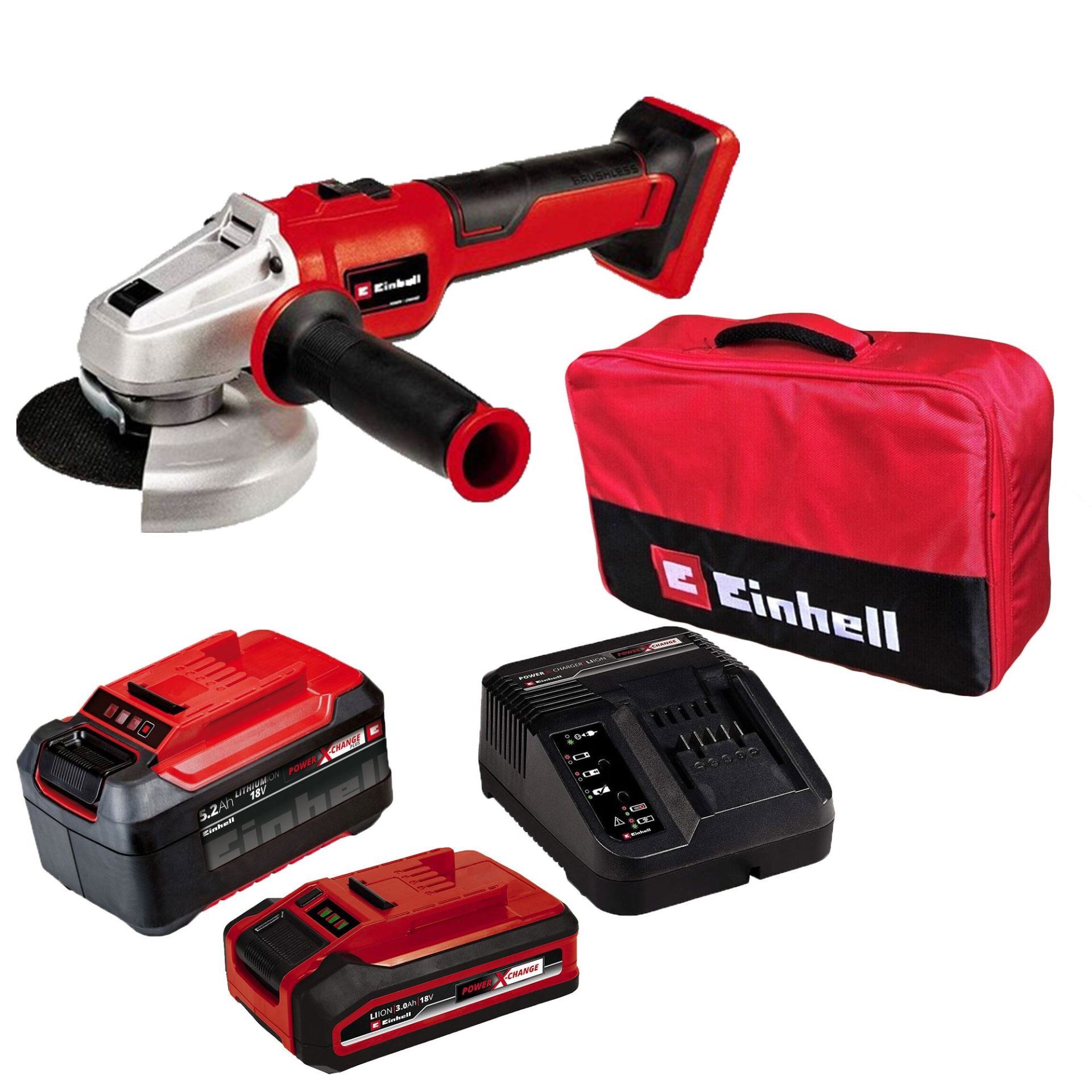 Einhell Axxio 18/115 Q Akülü Taşlama Seti