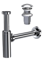 MOON PARLAK KROM SİFON - ELİXİR PUP UP''LI - (TAŞMA DELİKLİ) (MAX. 250 mm)