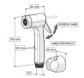 CONSOLATUS PASLANMAZ ÇELİK HORTUMLU TAHARETMATİK (KROM).