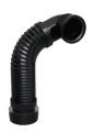 GÖMME REZERVUAR ÇİFT KELEPÇELİ KÖRÜKLÜ PİS SU ÇIKIŞ DİRSEĞİ (Q90X370 mm)