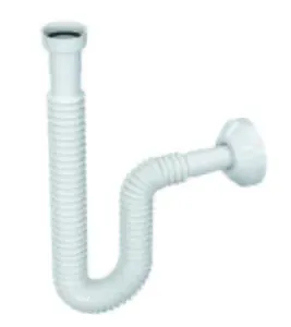 Körüklü Lavabo Sifonu 1 1/4 Plastik Somunlu Ø32 Çıkışlı