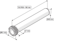 GÖMME REZERVUAR KADA SETİ  + M12 KONİK BURÇ VE TAPA ( Q90X220 + Q45X180 mm )