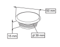 LAVABO DELİK TAPASI  Q50X18 mm
