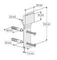 LAVABO MONTAJ SETİ TIRNAKLI TİP