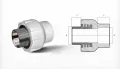 Ege Yıldız PPRC 50X1 1/2 Erkek Adaptör Gri