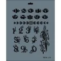 Rich New Seri N-123 Stencil 35x25 cm