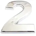 Cemax Krom Yapışkanlı 2 Rakamı 5 cm