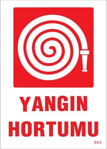 Yangın Hortumu Uyarı Levhası 25x35 KOD:864