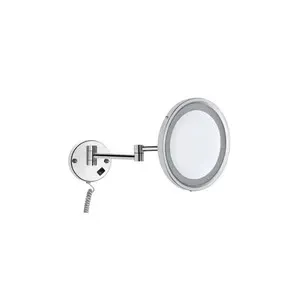 Krom Makyaj Aynası Mafsallı Led Işıklı