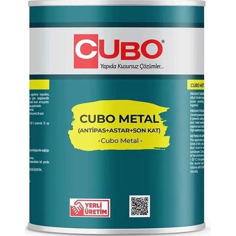Cubo Metal Pas Boyası Nefti Yeşil 2,5 Litre