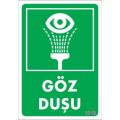 Göz Duşu Uyarı Levhası 17,5x25 KOD:1018