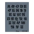 Rich New Seri N-465 Stencil 35x25 cm