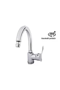 Mars Mix Kuğu Lavabo Bataryası 360°