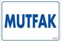 Mutfak Uyarı Levhası 17,5x25 KOD:1657