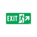 Exit Sağ Yukarı Uyarı Levhası 17,5x25 KOD:959