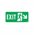 Exit Sağ Aşağı Uyarı Levhası 17,5x25 KOD:957