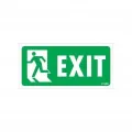 Exit Sol Uyarı Levhası 17,5x25 KOD:950