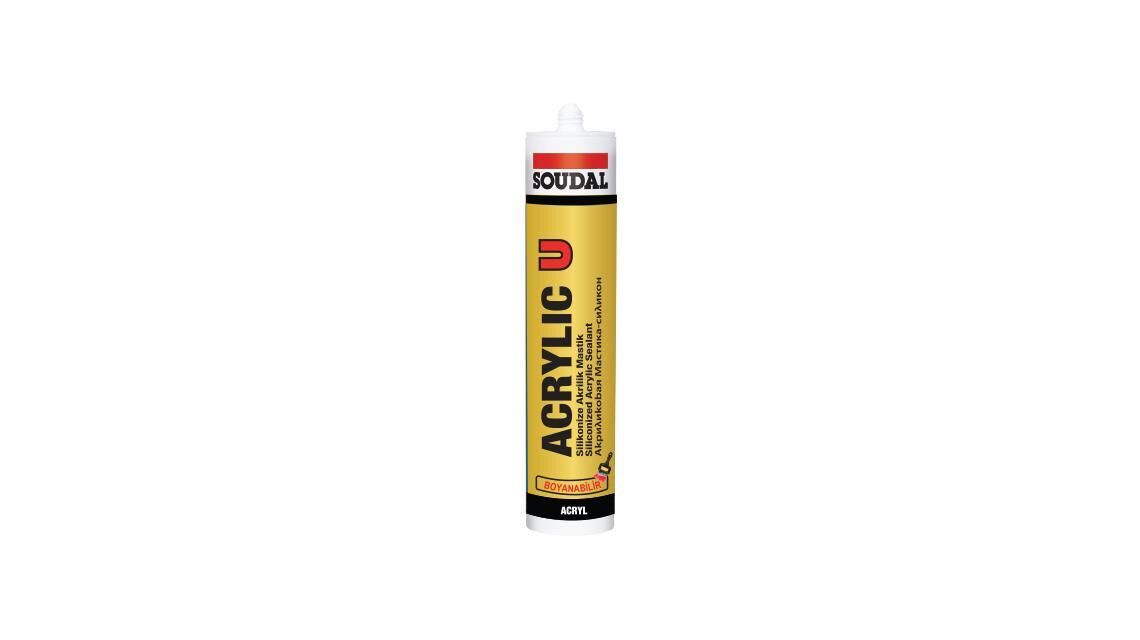 Soudal acryl U Silikonize Mastik 450 gr Beyaz