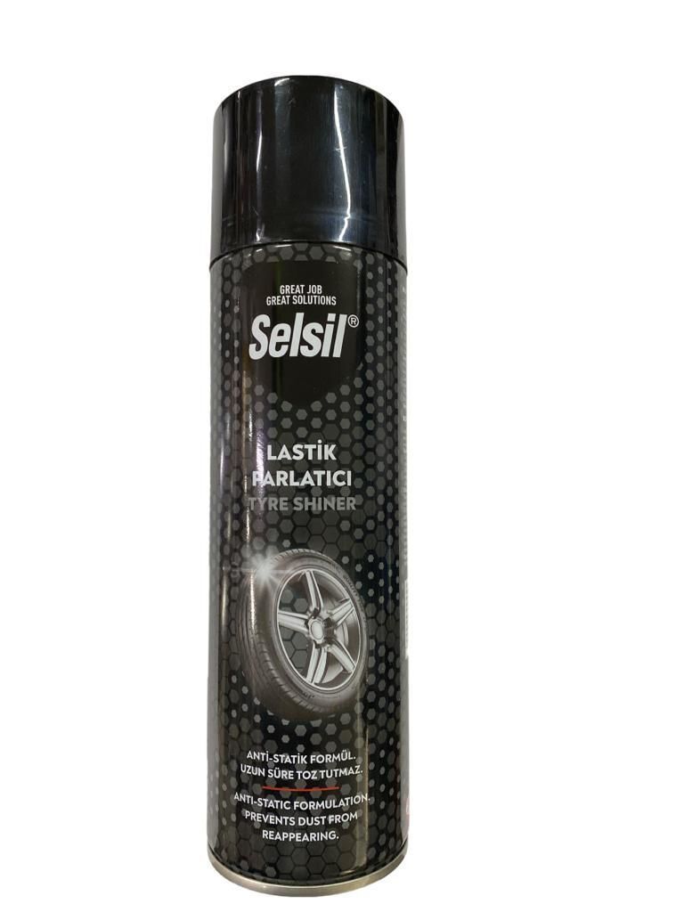 Selsil Lastik Parlatıcı Sprey 500 ml