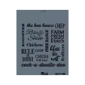 Rich New Seri N-499 Stencil 35x25 cm