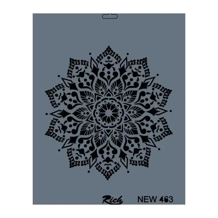 Rich New Seri N-463 Stencil 35x25 cm