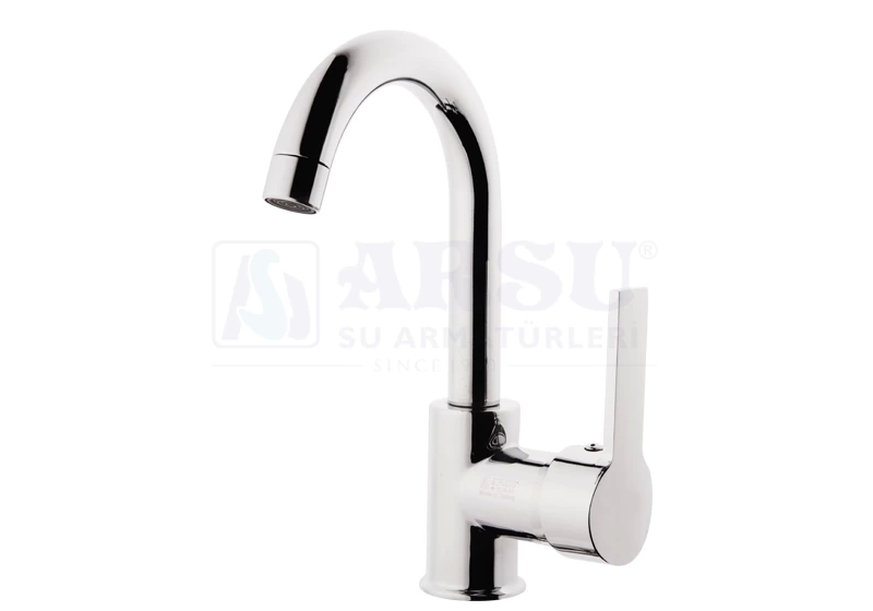 ARSU - SİLVER MİX KUĞU LAVABO BATARYASI ( Q35 LIK - DELTA KOL )