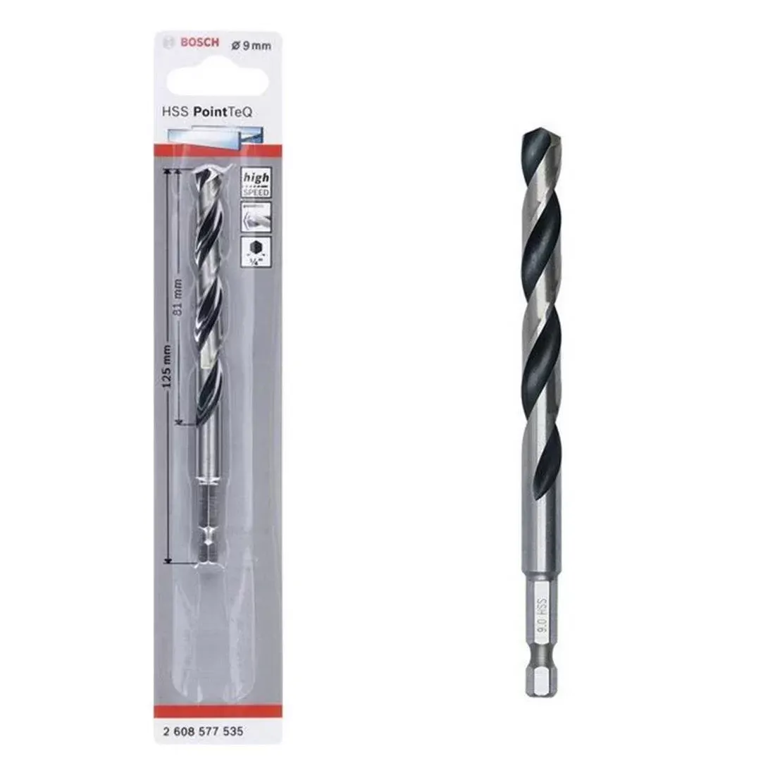 Bosch Pointteq Altıgen Şaftlı Hss Matkap Ucu 9 mm