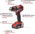 Einhell TE CD 18/50 Lİ-İ BL Darbeli Vidalama 2X2,0 Ah