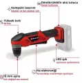 Einhell TE AD 18 Li  Solo Dik Açılı Vidalama