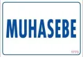 Muhasebe Uyarı Levhası 17,5x25 KOD:1773