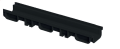 PLASTİK DRENAJ KANALI ALTTAN ÇIKIŞLI SİYAH 100x50x500 mm