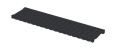 PLASTİK DRENAJ KANALI IZGARASI SİYAH 130x500 mm