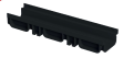 PLASTİK DRENAJ KANALI ALTTAN ÇIKIŞLI SİYAH 130x75x500 mm