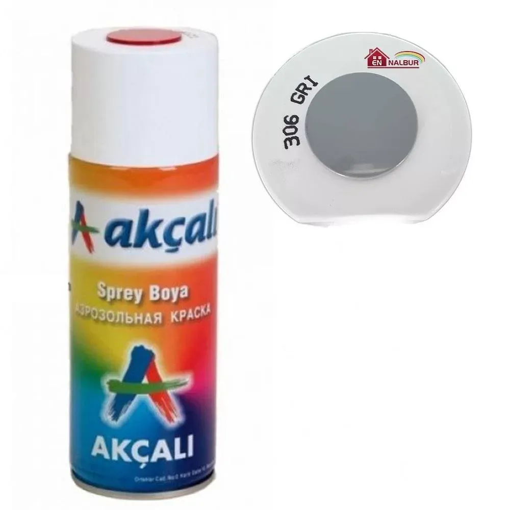 Akçalı Sprey Boya 400 ml 306 Gri