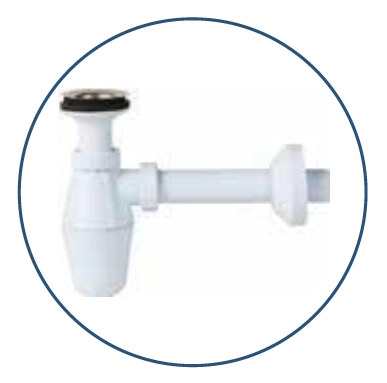 JAPAR - Lavabo sifonu Q32 Taslı ( 1 1/4 )