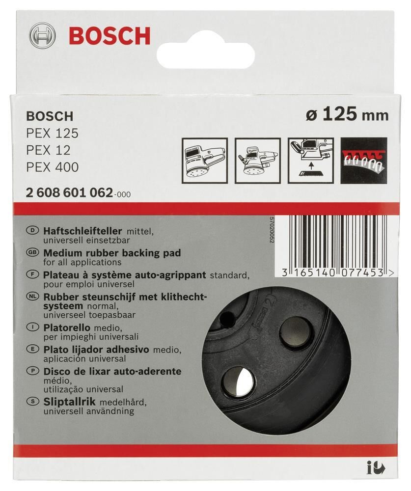 Bosch PEX 125-PEX 12 İçin Medium Taban 2 608 601 062