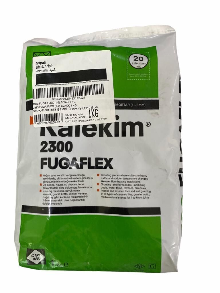 Kalekim 2313 Fugaflex Siyah Derz Dolgusu 1 kg