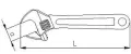 Elta 0601 Kurbağacık Anahtar 12'' 34 mm
